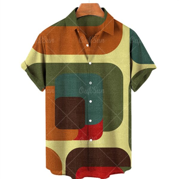 Camisas masculina manga curta,  Oversized Xadrez Floral, Tops Botões, Casuais Verão, Roupas De Luxo Sociais Homens Havaí Camisas 5XL - Image 14