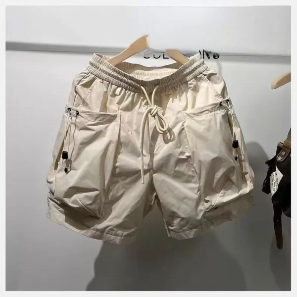 Shorts masculino streetwear, solto, Harajuku, de bolso múltiplo, shorts de fitness casual ao ar livre de secagem rápida, moda de alta qualidade - Image 7