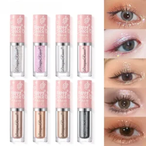 Sombras líquida de longa duração, brilho, perolado, delineador, lápis, brilhante, maquiagem