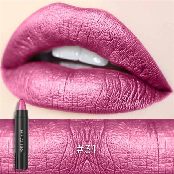 Batom Mate impermeável, Focallure, batom de longa duração, Shimmer Metal, hidratante, maquiagem de lábios, cosméticos, 31 cores - Image 35