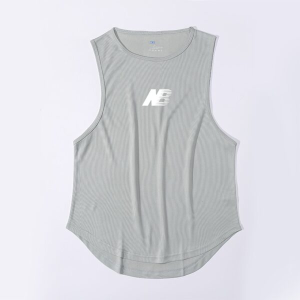 Camisetas regata masculina Men's Gym Fitness Training, verão, secagem rápida, Silm Fit, Bodybuilding - Image 7