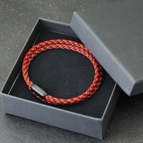 Pulseiras náutica com fivela magnética masculina, Noter, de macramé de camada dupla, aço inoxidável, alta qualidade, 2023 - Image 12