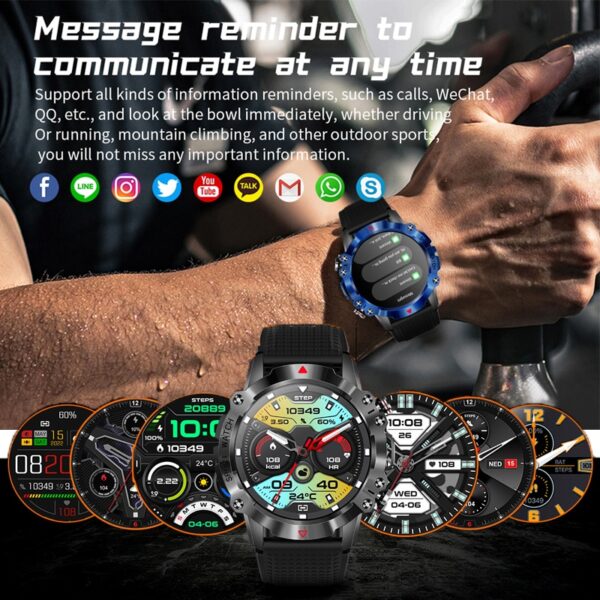 Relógios de pulso masculino/feminino, inteligente, Canmixs 2023,  esportivos, bluetooth chamada, relógios com  freqüência cardíaca, pressão arterial smartwatch para android ios relógio smartwatch original - Image 4