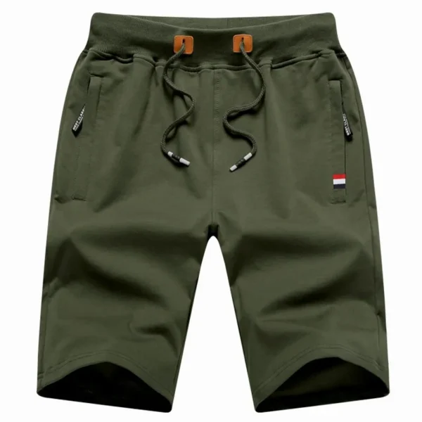 Bermudas masculina de algodão, casual, calças de verão, roupas de praia pretas, marca clássica, novo, 2023 - Image 11