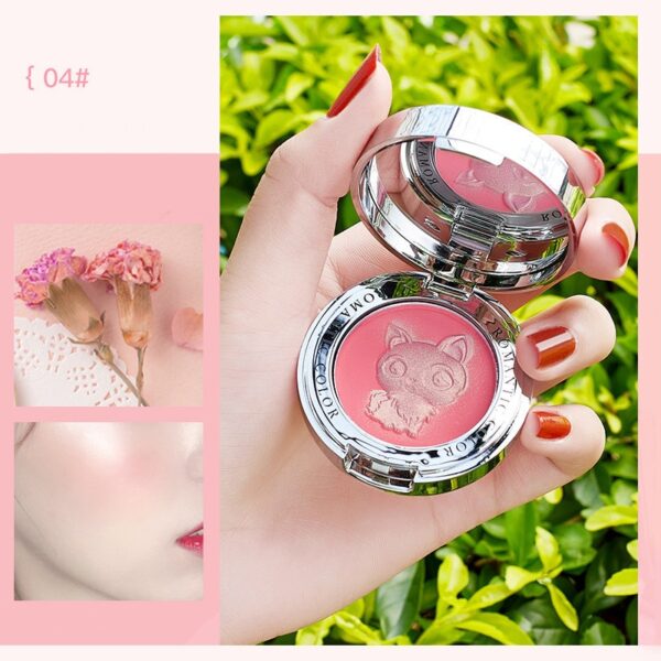 Pó Blush Mineral Pigmento, Paleta De Péssego, Face Blush, Creme Brilhante Blush, Sombra Vermelha - Image 2