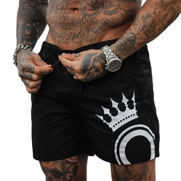 Shorts masculino esportivos, de secagem rápida, calça casual, corredor fino, moda praia, roupa de rua, verão - Image 2