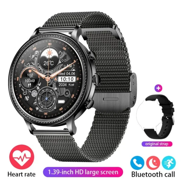 Relógios feminino inteligentes de luxo, período fisiológico feminino Smartwatch, monitoramento de freqüência cardíaca, Bluetooth Call, brinde esportivo, 2023 - Image 12