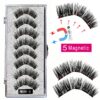 Cílios magnéticos, LEKOFO,  Natural Mink Eye Lashes, 5 Cílios Magnéticos, 4 Pares Ímãs, Faux Lashes Pinças, 8Pcs - Image 34