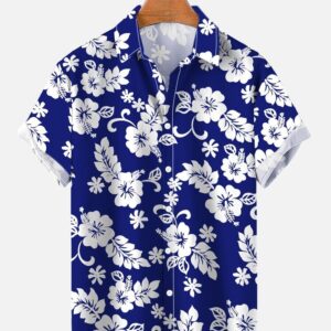 Camisas masculina casual, manga curta, trajes florais, roupa vintage extragrande, cor totoro medieval, moda coreana