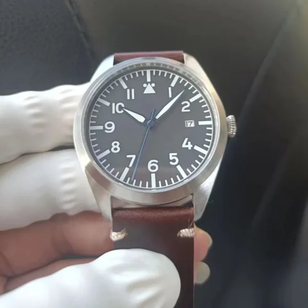 Relógios de pulso automático, Swiss Aviator Pilot Automatic Watch Field, Relógios Mecânicos, Flieger, Aviator Field - Image 4