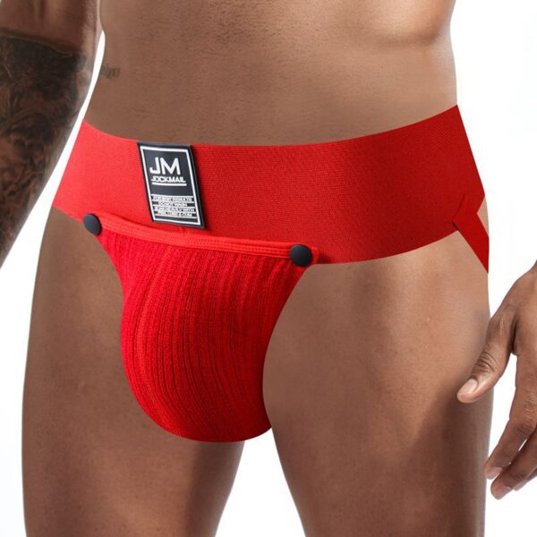 Cuecas masculina LGBTQ Jockstrap, respirável, JOCKMAIL, roupa interior sexy, bolsa de pênis removível, cuecas, tangas, cordas G, gay - Image 5