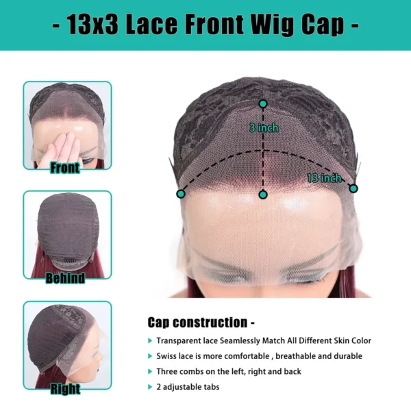 Perucas sintética curta, 13x3 loira, frente do laço bob perucas cosplay 12 Polegada reta glueless resistente ao calor, uso diário - Image 2