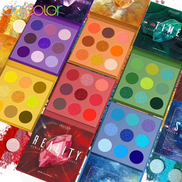 Paleta de sombra Docolor-gemstone, paleta de maquiagem glitter profissional, pigmento duradouro, cosméticos, 54 cores - Image 3