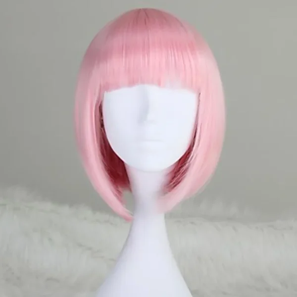 Perucas curta de cabelo sintético, Hairjoy, fibra resistente ao calor, branco puro, traje de festa - Image 11