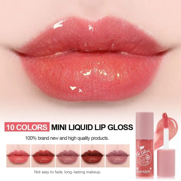 Batom impermeável lip gloss, mini, líquido, antiaderente, 24 horas de longa duração, batom fosco de veludo, maquiagem, 10 cores - Image 5