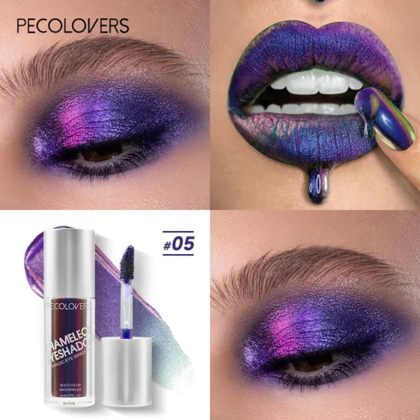 Sombras em pó,  Metálica, Pigmento Aurora, Multi Cromo, Líquido Eye Shadow Stick, Alta Luz Camaleão, Maquiagem - Image 9