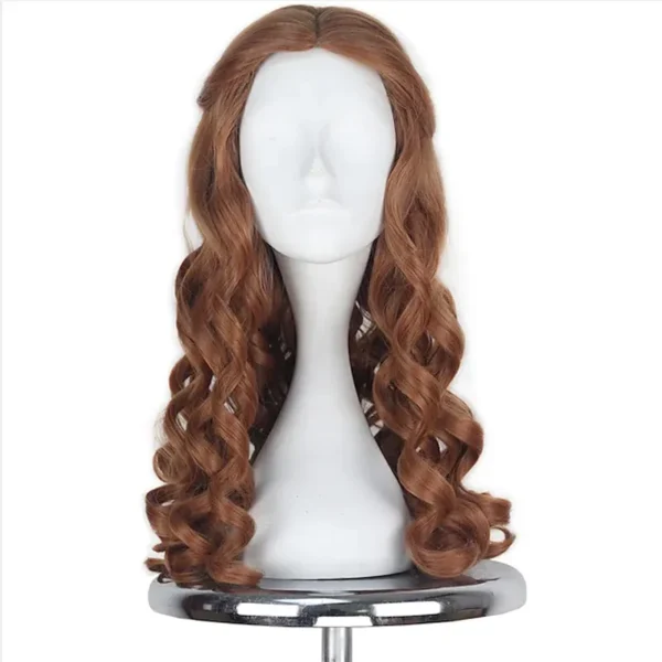 Perucas cabelo sintético, HAIRJOY Daenerys Targaryen, Prata Longo Trançado Traje Cosplay Rainha Lolita. - Image 16