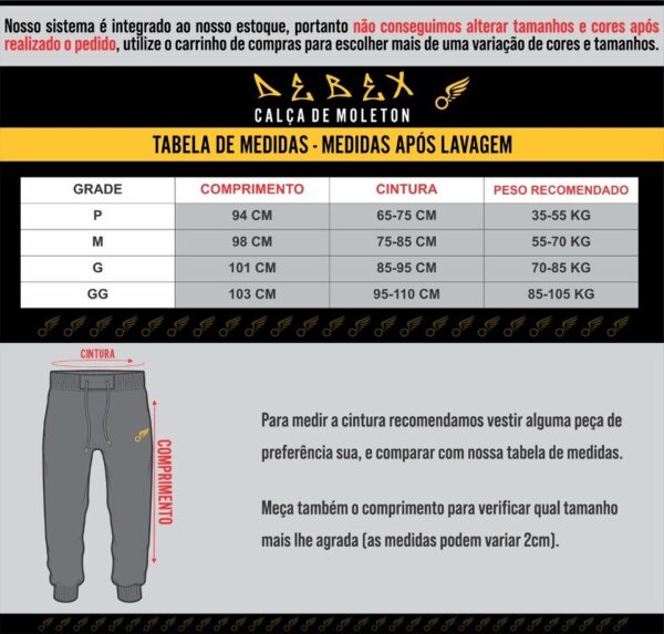 Calças de moletom Kit com 3,  Jogger de Moletom Grosso Flanelado Academia Treino, Confortavel, Premium - Image 5