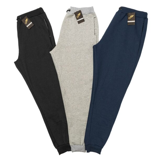 Calças de moletom Kit com 3,  Jogger de Moletom Grosso Flanelado Academia Treino, Confortavel, Premium