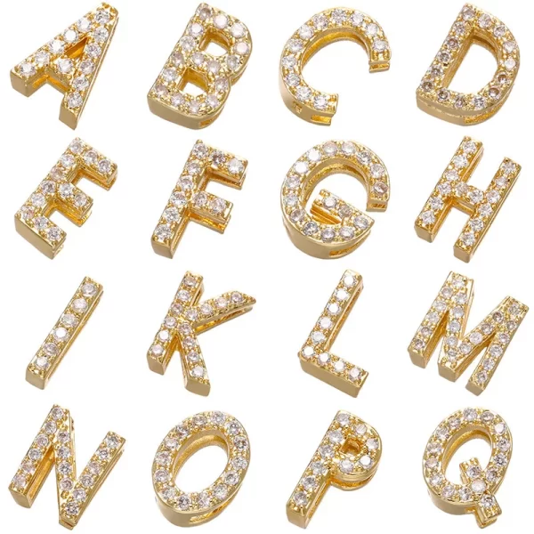 Colar letra inicial, unissex nome pequeno simples letra, na moda cor do ouro, CZ alfabeto charme, aço inoxidável corrente fina - Image 3