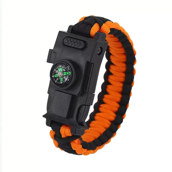 Pulseira Multi-função 4mm camping parachute cord paracord survival bracelete, pulseira de corda de emergência luzes Led - Image 13