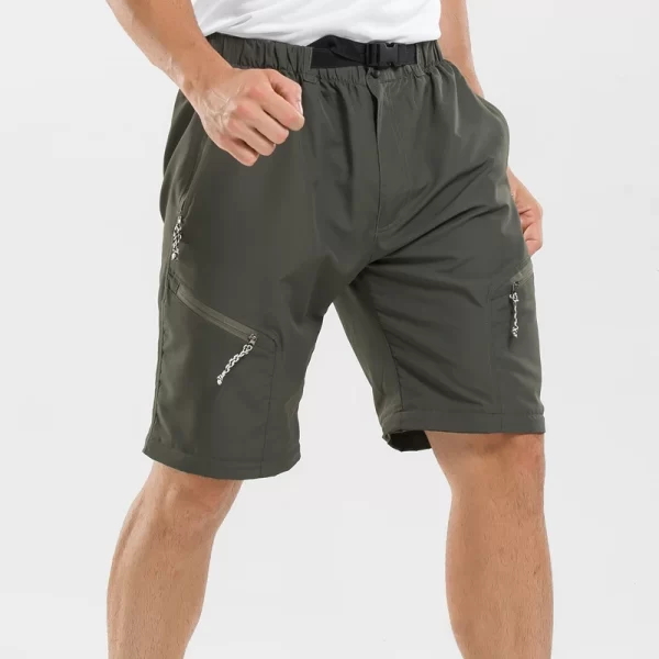 Calça de verão para homens, secagem rápida, calça tática ao ar livre removível, calças esportivas de caminhada, acampamento, calções - Image 3