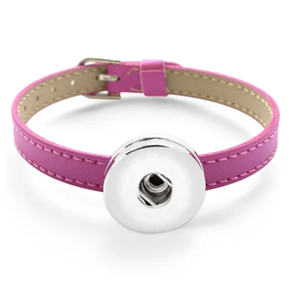 Pulseiras feminina de couro do plutônio, botão snap jóias para meninas feminino (ajuste 18mm 20mm snap) bt002. - Image 8