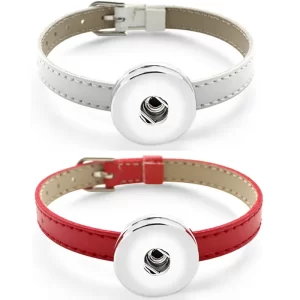 Pulseiras feminina de couro do plutônio, botão snap jóias para meninas feminino (ajuste 18mm 20mm snap) bt002.