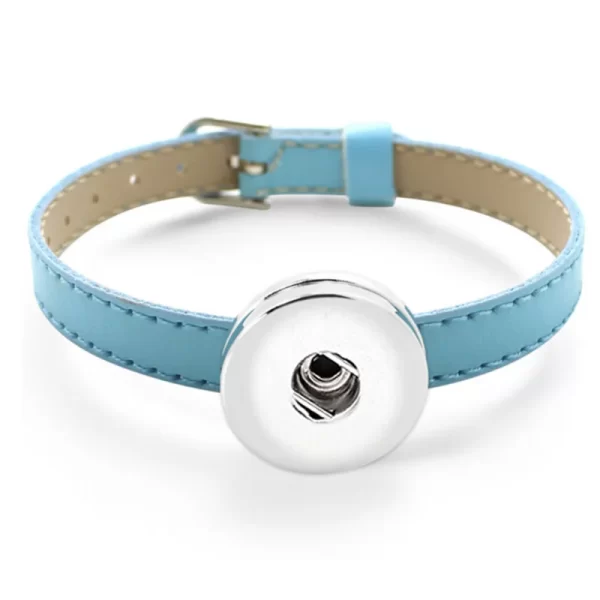 Pulseiras feminina de couro do plutônio, botão snap jóias para meninas feminino (ajuste 18mm 20mm snap) bt002. - Image 6