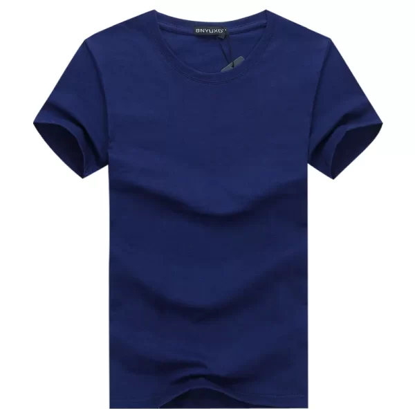 Camisetas de algodão manga curta masculina, linha de design criativo simples, estilo monocromático, plus size, nova chegada, 6 peças, 2024 - Image 5