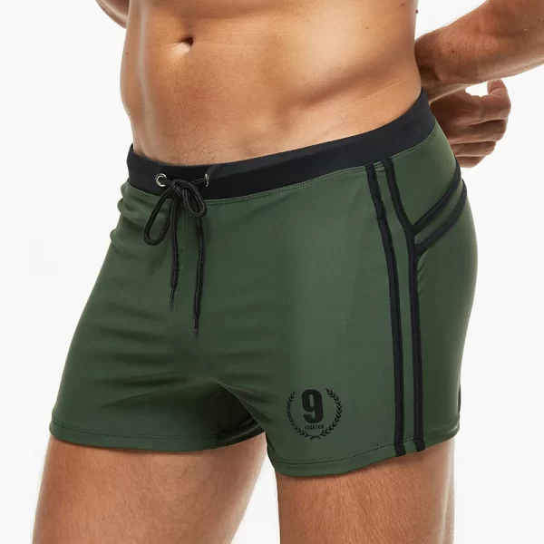 Shorts de praia Sunga respirável masculino, moda praia, calção de banho, cuecas boxer, shorts - Image 10