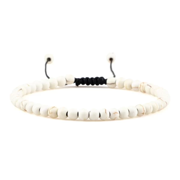 Pulseiras unissex mini pedra natural, ajustável 4mm contas de chakra pulseira mini pedra natural agats lava olho de tigre frisado. - Image 14