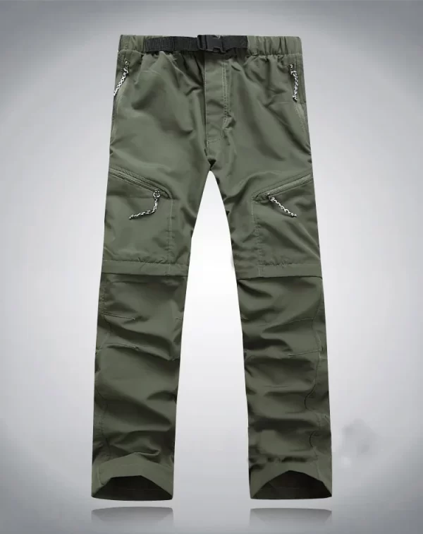 Calça de verão para homens, secagem rápida, calça tática ao ar livre removível, calças esportivas de caminhada, acampamento, calções - Image 6