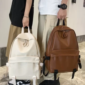 Mochila grande de couro das mulheres, mochilas de viagem, sacos de escola de ombro para meninas adolescentes
