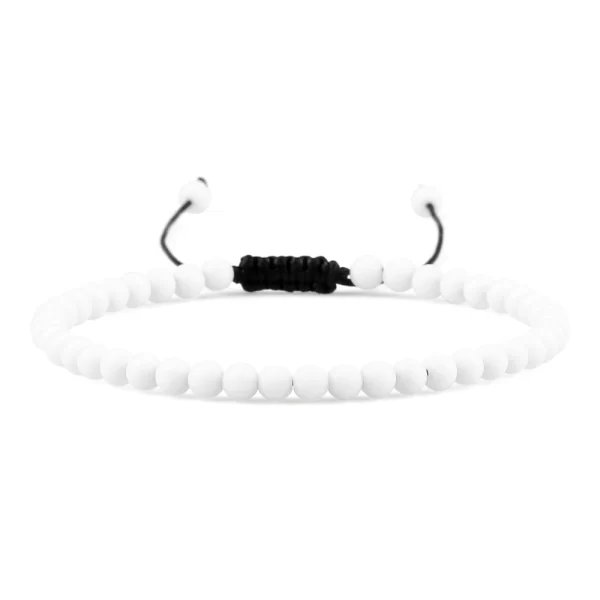 Pulseiras unissex mini pedra natural, ajustável 4mm contas de chakra pulseira mini pedra natural agats lava olho de tigre frisado. - Image 13