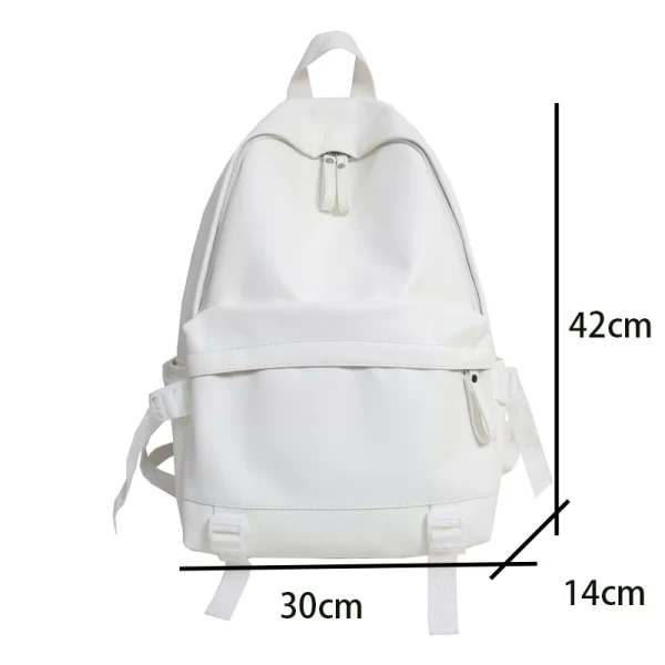 Mochila grande de couro das mulheres, mochilas de viagem, sacos de escola de ombro para meninas adolescentes - Image 6