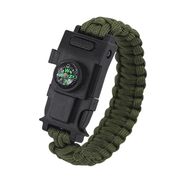 Pulseira Multi-função 4mm camping parachute cord paracord survival bracelete, pulseira de corda de emergência luzes Led - Image 10
