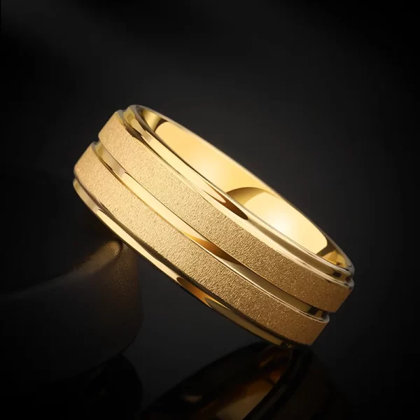 Anéis de casamento original para homens e mulheres, jóias de noivado, letras grátis, alta moda masculina - Image 4