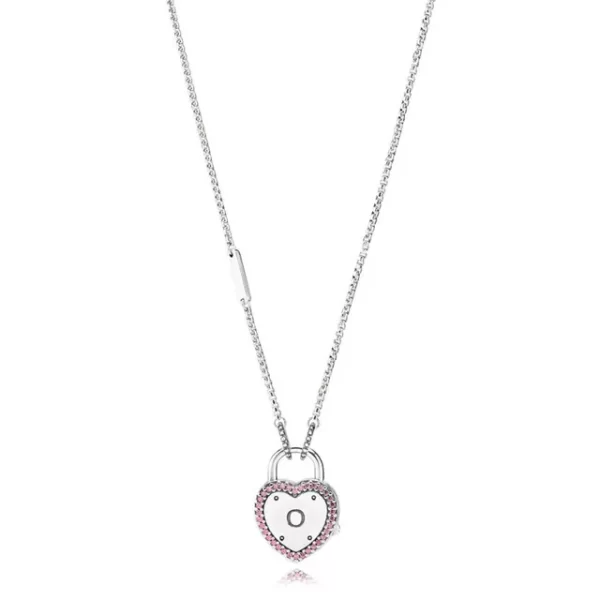 Colar feminino pingente coração, 100% 925 prata esterlina pan modelo charme dia dos namorados em forma de coração colar moda jóias - Image 19