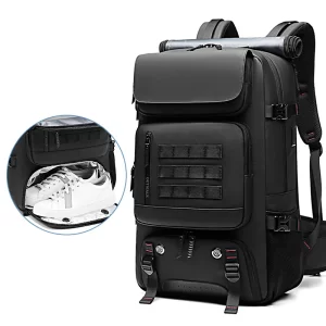 Mochila de viagem impermeável, de negócios com bolsa de sapato separada, Caminhada Trekking Laptop 17 "50L