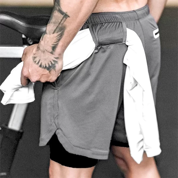 Shorts masculino,Camo, de corrida, ginásio calções desportivos 2 em 1 treino de treino rápido seco ginásio fitness jogging calças curtas de verão - Image 19