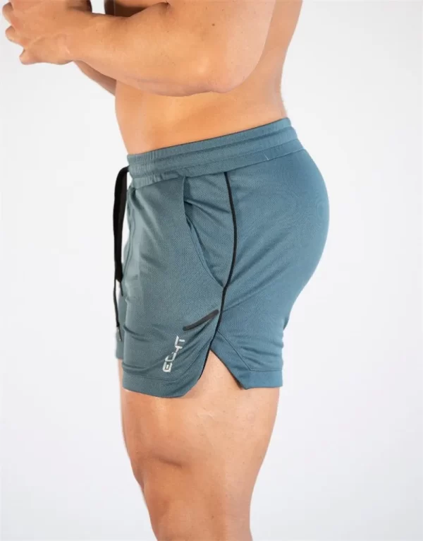 Shorts masculino de ginástica de secagem rápida, Roupa Fitness, Treino, Corrida, Esportes, Casual, Atletismo, Atletismo - Image 9