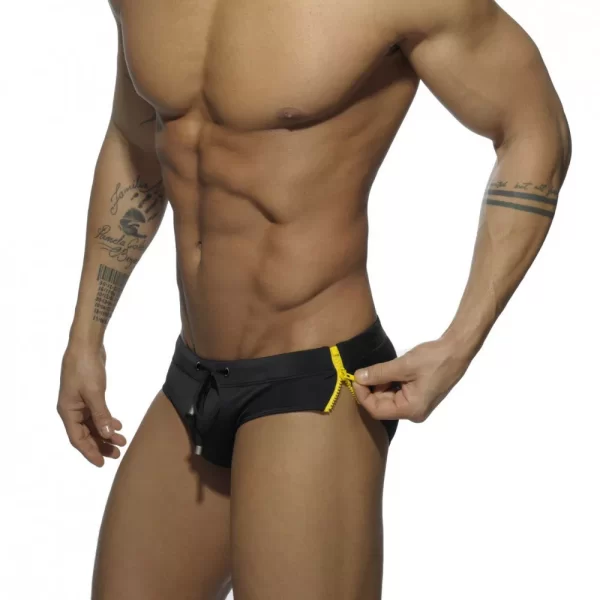 Sumgas masculina, One Piece Biquíni Swimwear, Lados Duplos, Zíperes com ou sem Almofada Esponja, Cuecas de Cintura Baixa, Sexy Men's Swimming... - Image 8