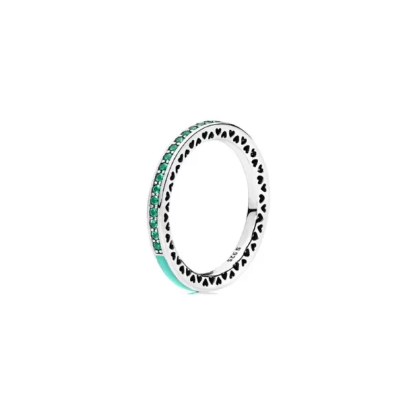 Anéis de prata esterlina 925 feminino 925, coração grande, flor roxa, braço torção, cintilante redondo, osso de Wishbone, joalheria fina. - Image 6