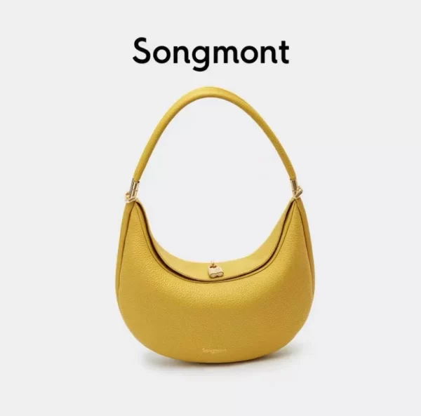 Bolsa de ombro feminina, Songmont, meia lua, bolsa casual, com design de personalidade, bolsa de axila, nova moda - Image 2