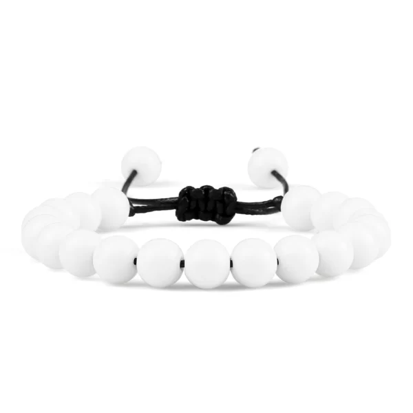 Pulseiras Natural Pedra Brilhante Preto Onyx Beads, frisada, Obsidian Jóias De Pulso, Handmade, Tamanho Ajustável, 4mm, 6mm, 8mm - Image 15