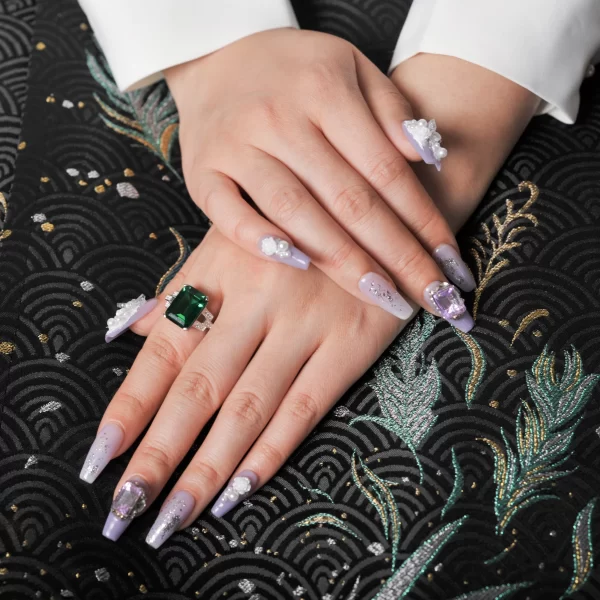 Anéis feminino de esmeralda simulado verde, prata esterlina 925, conjunto diário de jóias, presente elegante. - Image 4