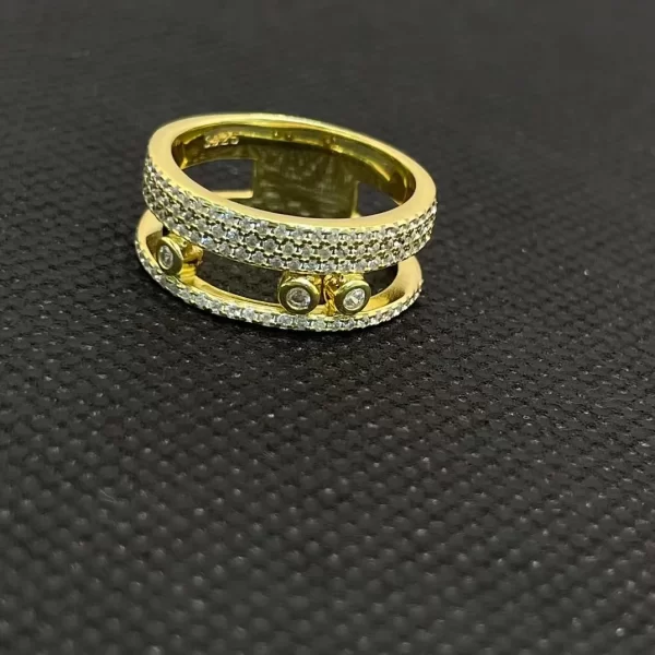 Anéis deslizantes de diamante feminino 925, série de joias francesas, série de joias francesas originais Westka - Image 7