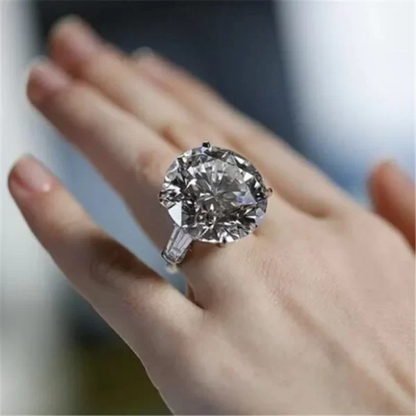 Anéis feminino de diamante feito à mão cz promessa real 925 prata esterlina noivado casamento anéis de banda gemstones festa jóias - Image 30