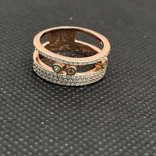 Anéis deslizantes de diamante feminino 925, série de joias francesas, série de joias francesas originais Westka - Image 8
